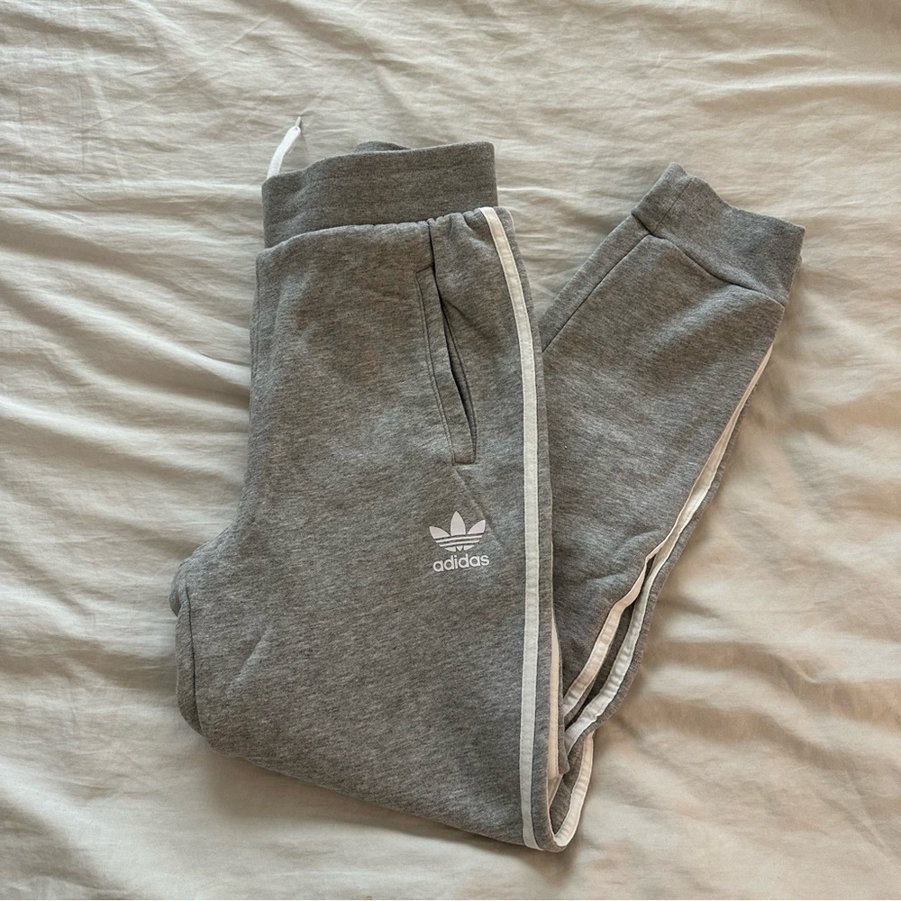Kids Adidas Joggers Grey